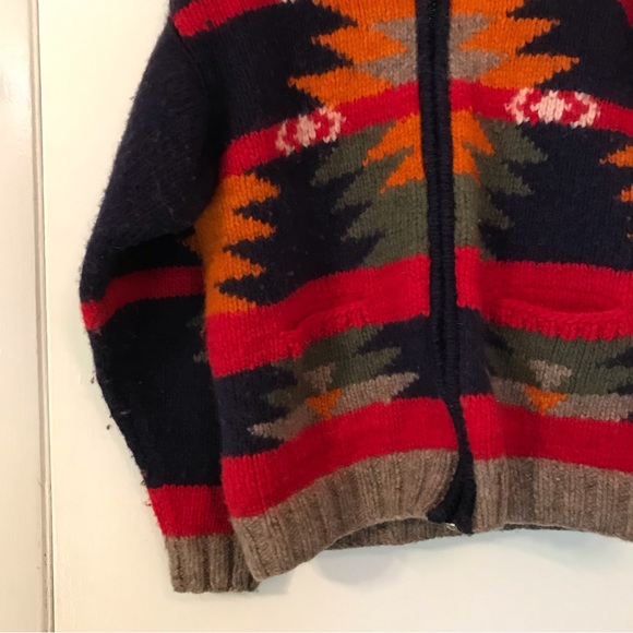 Handmade Ecuadorian Wool Sweater Large - Picture 5 of 5